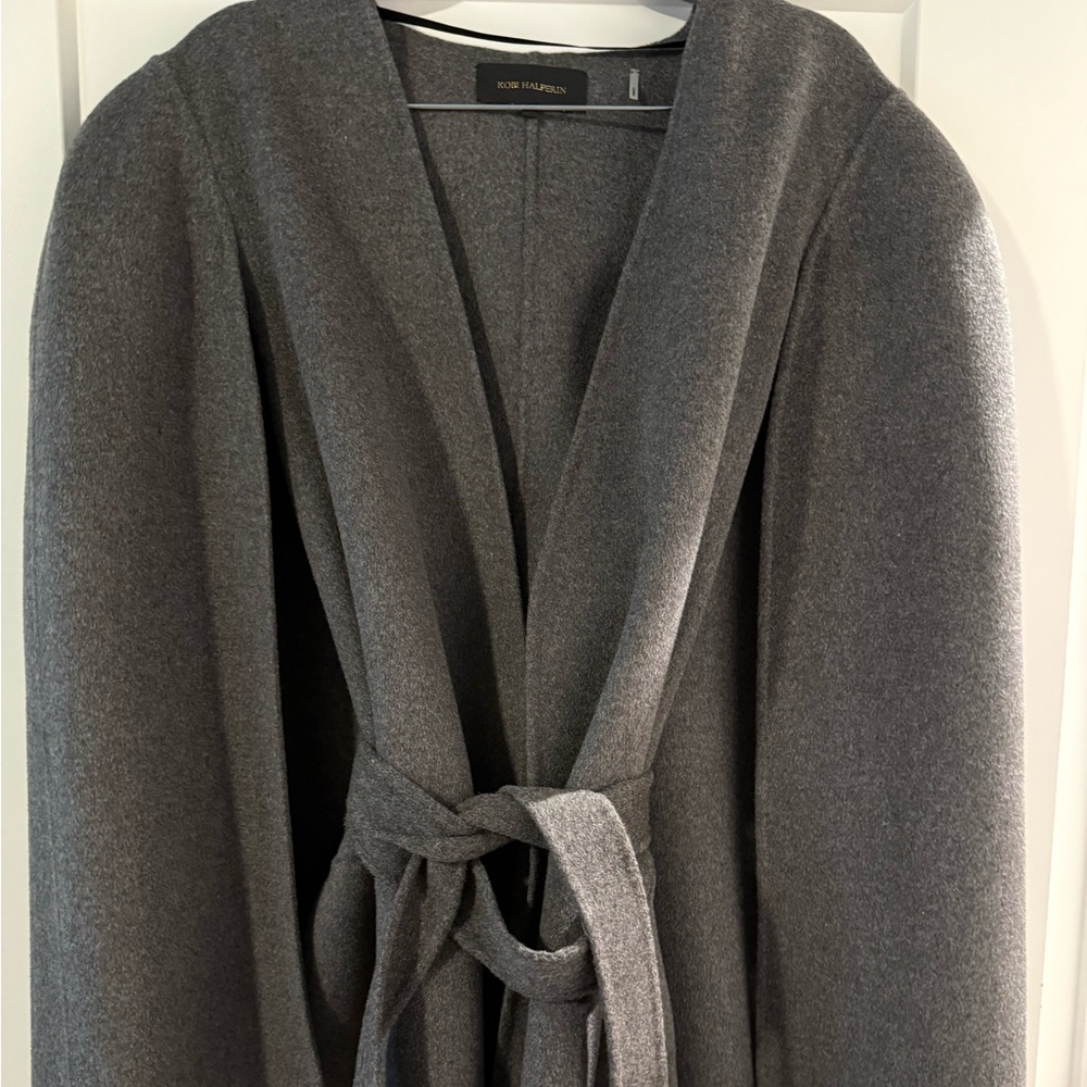 Gray Belted Cape/Coat